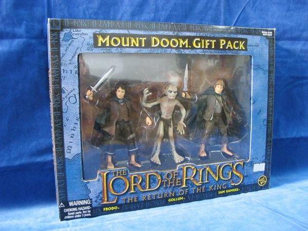 TOY BIZ LORD OF THE RINGS RETURN OF THE KING FRODO GOLLUM SAM GAMGEE MOUNT DOOM GIFT PACK  1113132978