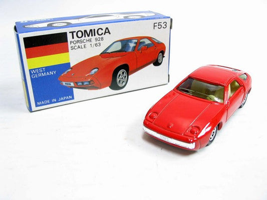 VINTAGE TOMICA F53 Foreign car WEST GERMANY - PORSCHE 928 MADE IN JAPAN