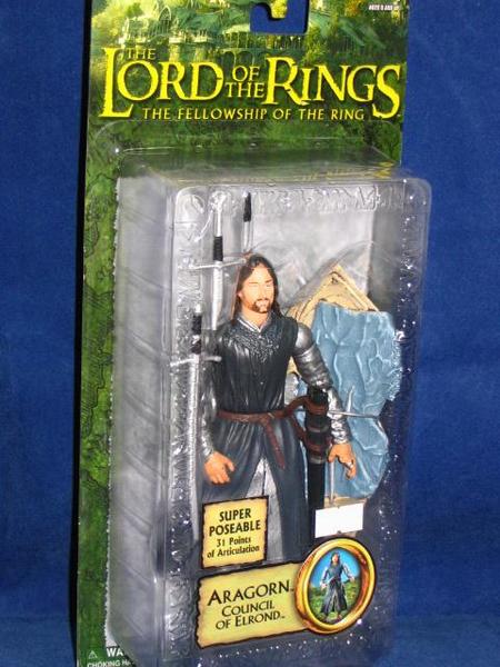 TOY BIZ LORD OF THE RINGS FELLOWSHIP OF THE RING ARAGORN COUNCIL OF ELROND  b5604237