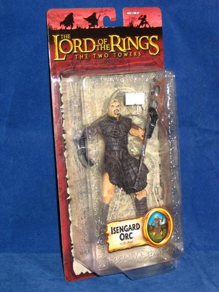 TOY BIZ LORD OF THE RINGS TWO TOWERS ISENGARD ORC WITH AXE  1113131966
