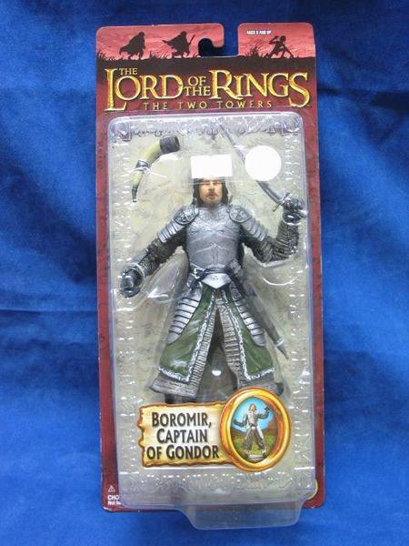 TOY BIZ LORD OF THE RINGS TWO TOWERS BOROMIR CAPTAIN OF GONDOR  b25354576