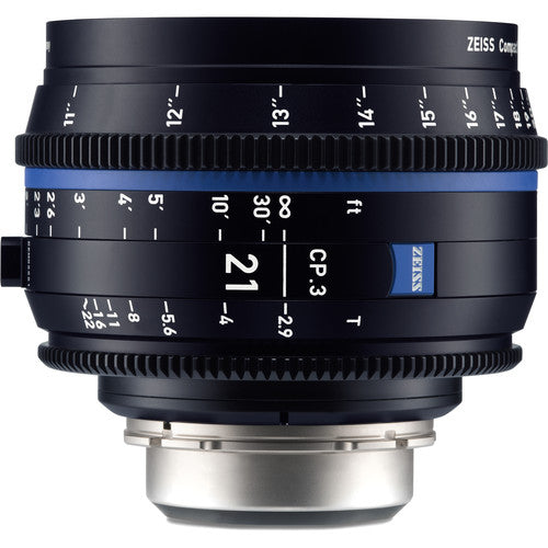 Zeiss CP.3 21mm T2.9 lens (PL mount/Meter)