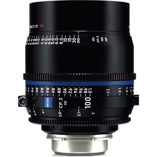 Zeiss CP.3 XD 100mm T2.1 lens (PL mount/Feet)