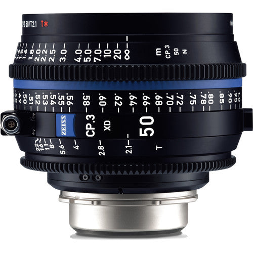 Zeiss CP.3 XD 50mm T2.1 lens (PL mount/Feet)