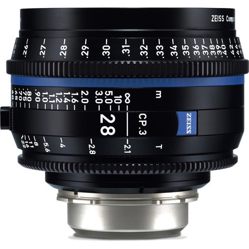 Zeiss CP.3 28mm T2.1 lens (PL mount/Feet)