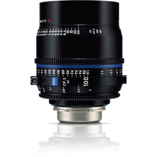 Zeiss CP.3 XD 100mm T2.1 lens (PL mount / Meter)