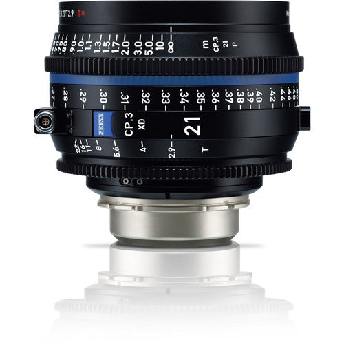 Zeiss CP.3 XD 21mm T2.9 lens (PL mount/Meter)