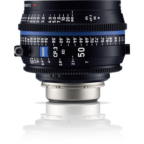 Zeiss CP.3 XD 50mm T2.1 lens (PL mount / Meter)