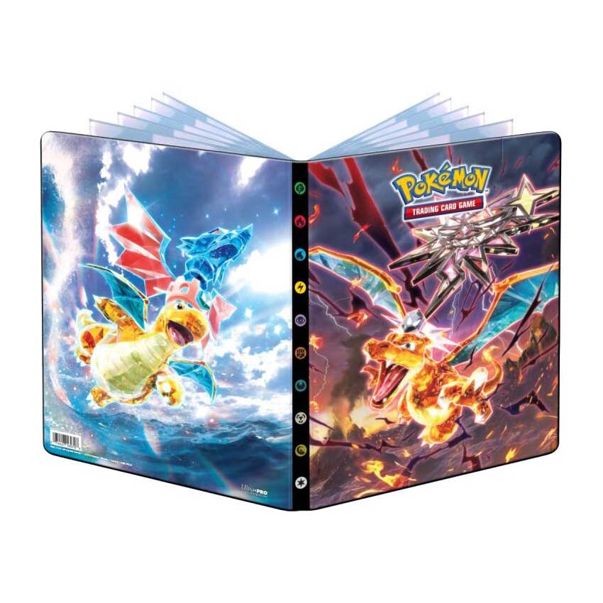 Pokemon TCG Scarlet & Violet - Obsidian Flames 9 Pocket Binder (Charizard & Dragonite)