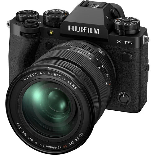 [Free Japanese Hakuba screen protector and cleaning kit] Fujifilm X-T5 with XF16-80mm lens kit (black)