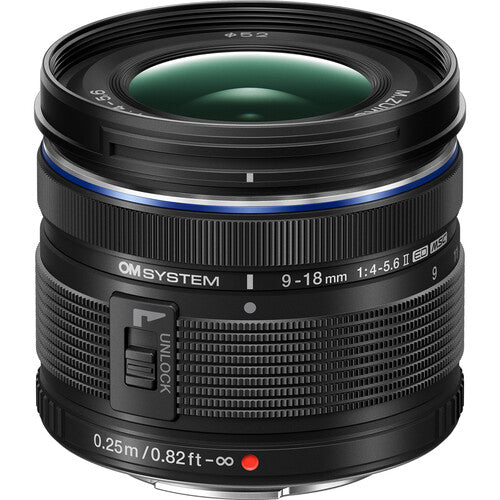 [Pre-order] Olympus OM SYSTEM M.Zuiko Digital ED 9-18mm f/4-5.6 II Lens (M43 Mount)