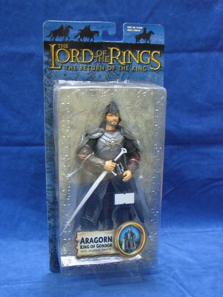TOY BIZ LORD OF THE RINGS RETURN OF THE KING ARAGORN KING OF GONDOR WITH ANDURIL SWORD  1113138821