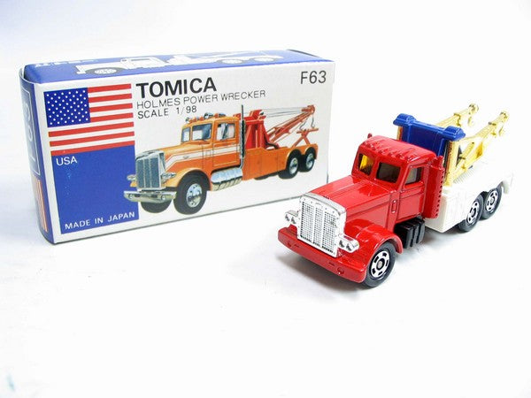 VINTAGE TOMICA F63 Foreign car USA - HOLMES POWER WRECKER MADE IN JAPAN
