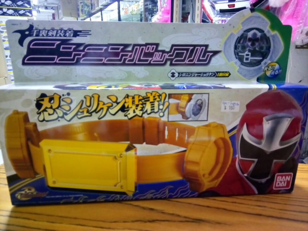 BANDAI 94513 SHURIKEN SENTAI NINNINGER NINNINBUCKLE Shuriken Sentai Ninja Shuriken with belt Brand new