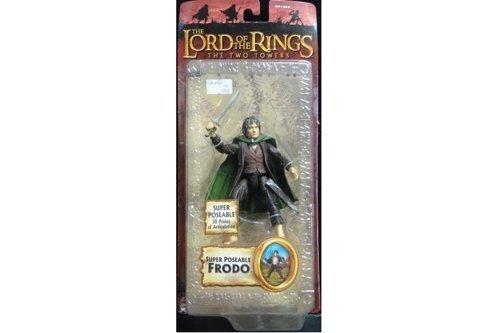 TOY BIZ 81449 THE LORD OF THE RINGS THE TWO TOWERS SUPER POSEABLE FRODO ELIJAH WOOD 1113168915
