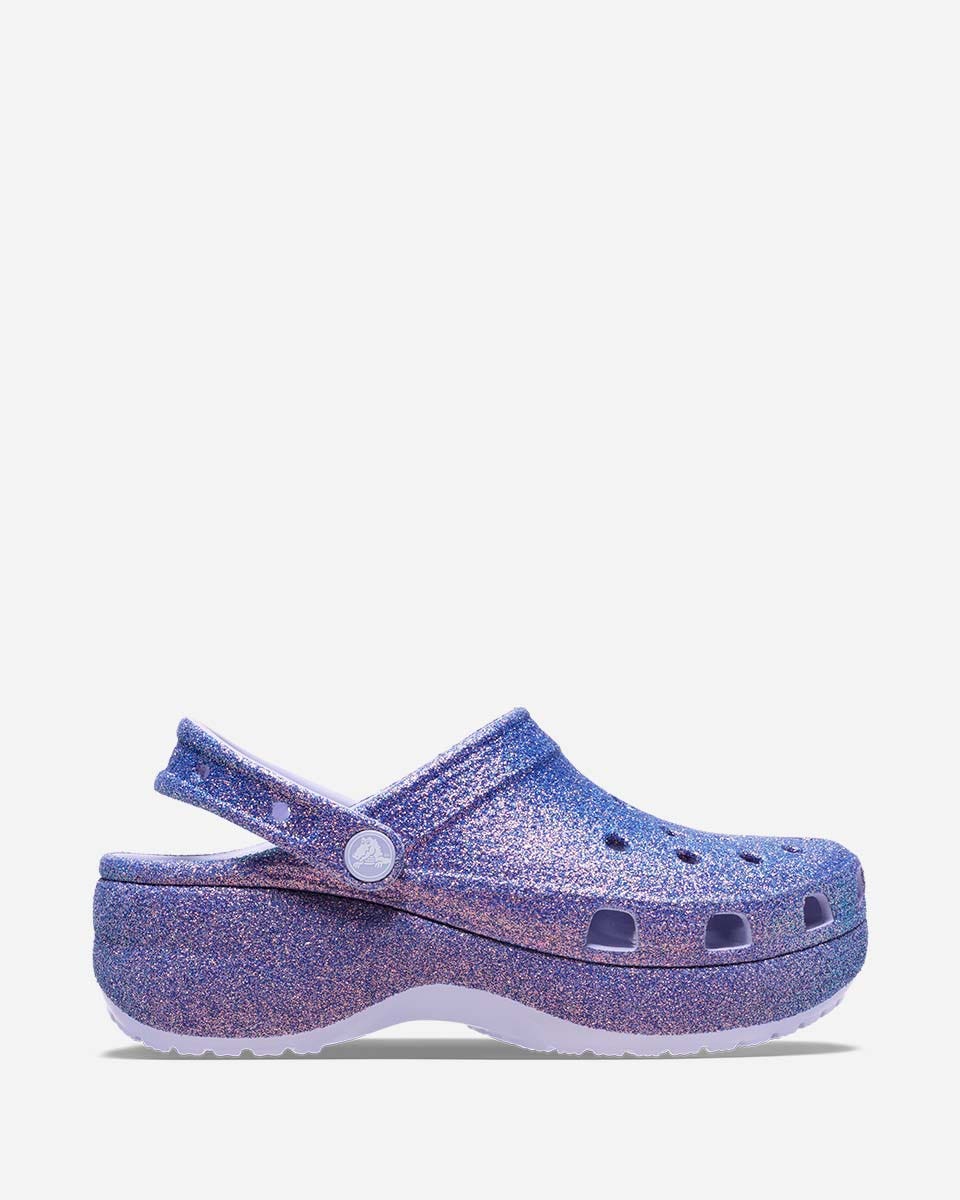 Crocs Classic Platform Iridescent Glitter Clog