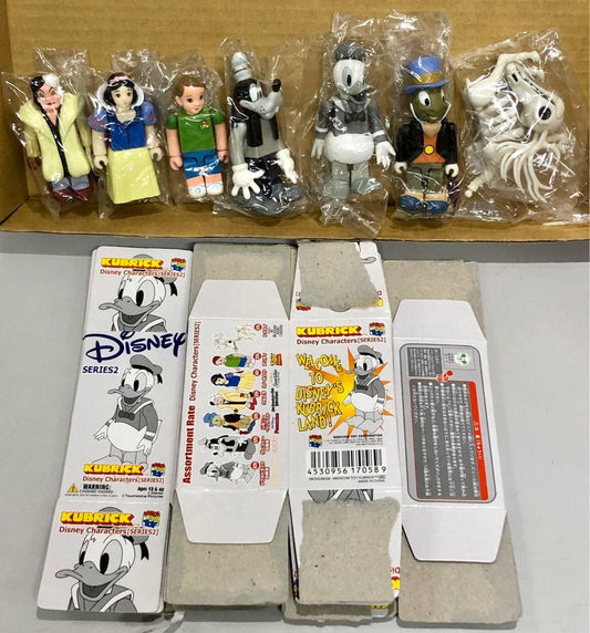 MEDICOM 100% KUBRICK DISNEY CHARACTERS SERIES 2 SET OF 7 KUB058