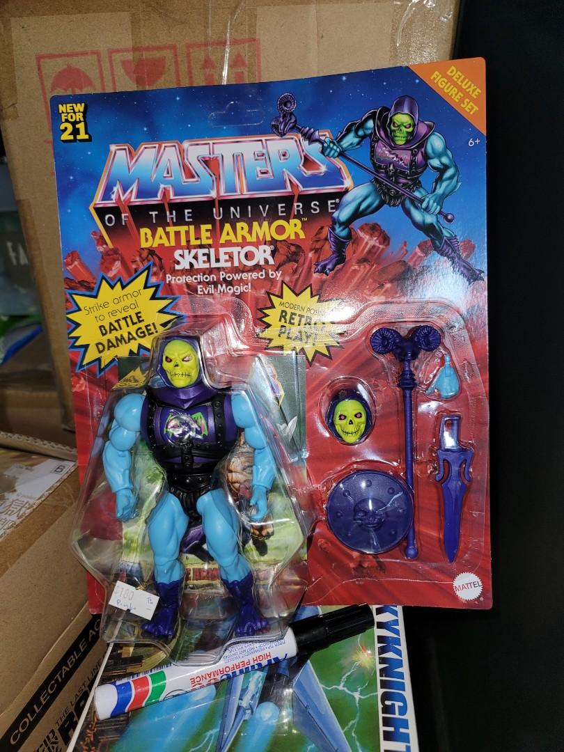 Masters of the universe he-man battle armor skeletor mattel