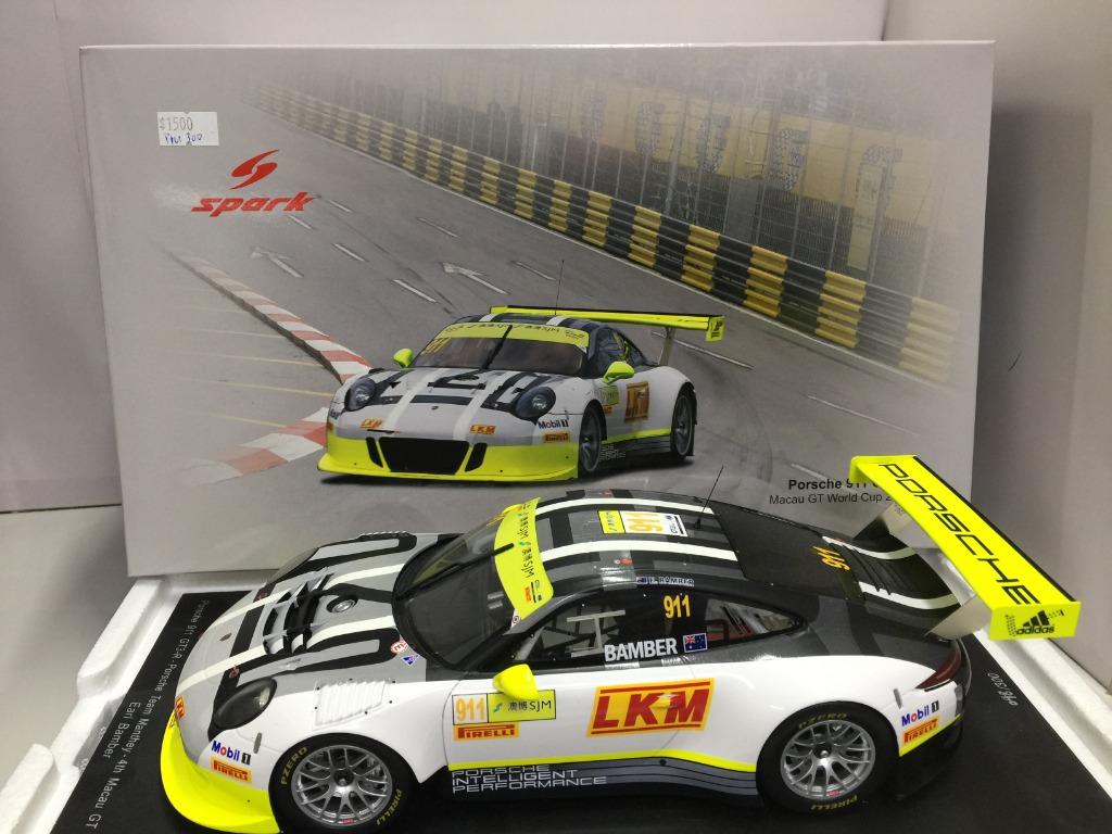 SPARK 1/18 PORSCHE 911 GT3R MACAU GT WORLD CUP 2016 18SA007