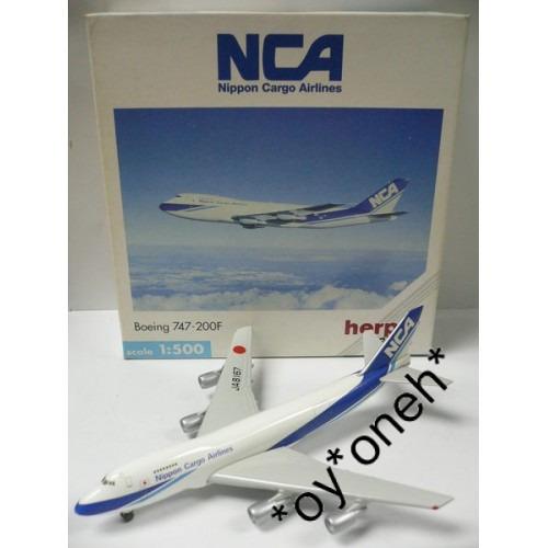 HERPA WINGS 1/500 NCA NIPPON CARGO AIRLINES BOEING 747-200F JA8167