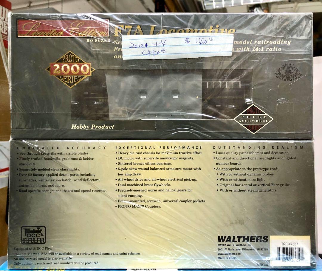 20% off used C450-2012-104 PROTO SERIES 2000 F7A LOCOMOTIVE HO SCALE train model
