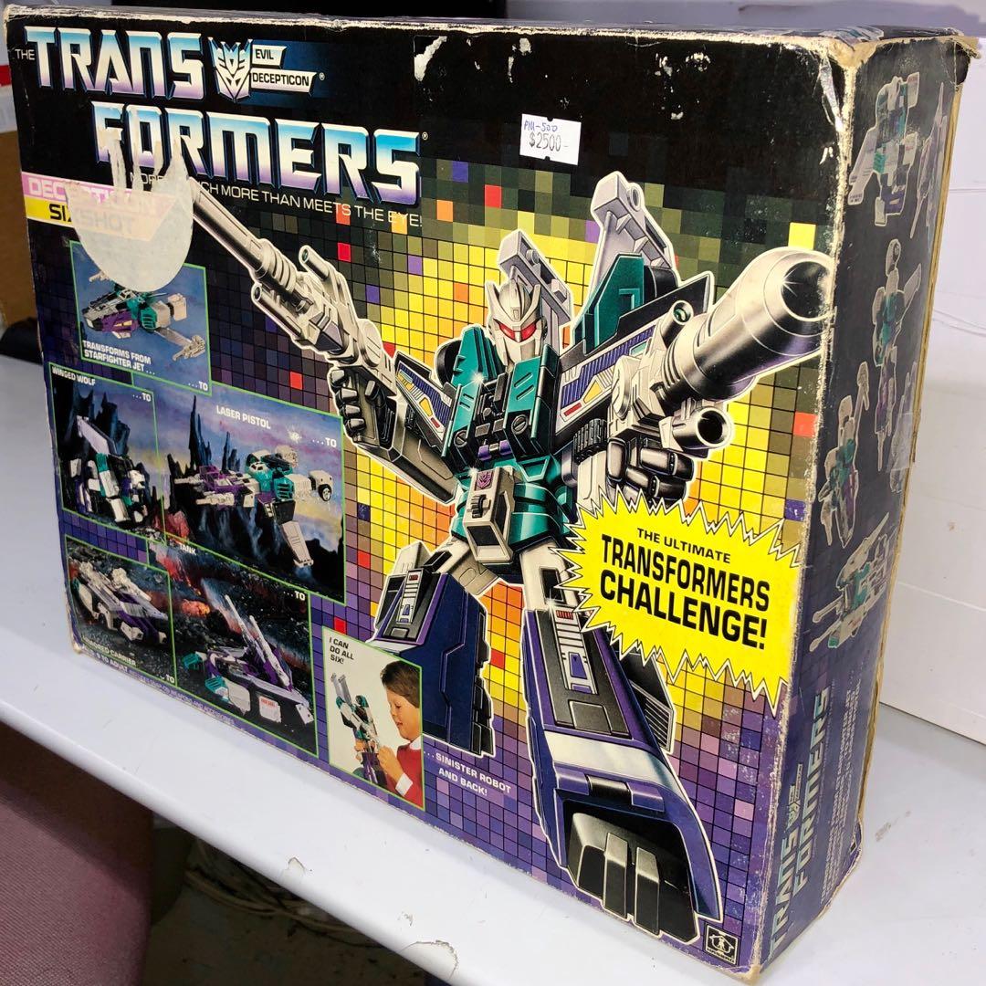 HASBRO old LOGO 05889 TRANSFORMERS DECEPTION SIXSHOT PIU-500-0820