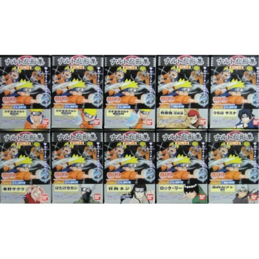 BANDAI NARUTO Hokage Ninja Ninja Collection Uzumaki Naruto Gaara Uchiwa Sasuke Haruno Sakura Hata Shikakyo Box