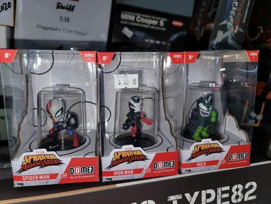 DOMEZ SPIDER-MAN HULK IRONMAN SET OF 3 MINI FIGURE