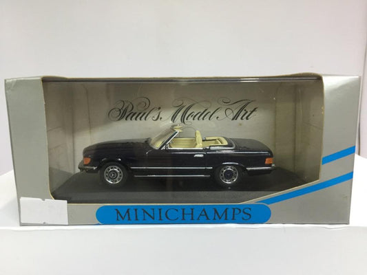 MINICHAMPS 1/43 MERCEDES 350 SL CABRIOLET 1970-80 DARK BLUE