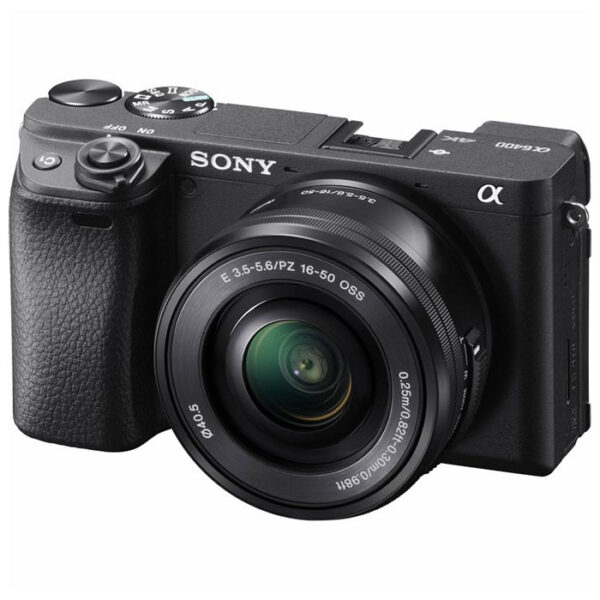 Sony A6400 Camera with 16-50mm Electric Zoom Lens (Black)
