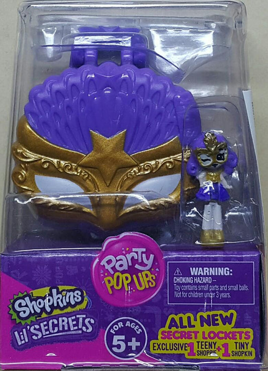 MOOSE 57382 Little Secret Pendant Box Masquerade Set SHOPKINS LIL' SECRETS PARTY POP UPS SET  Storage