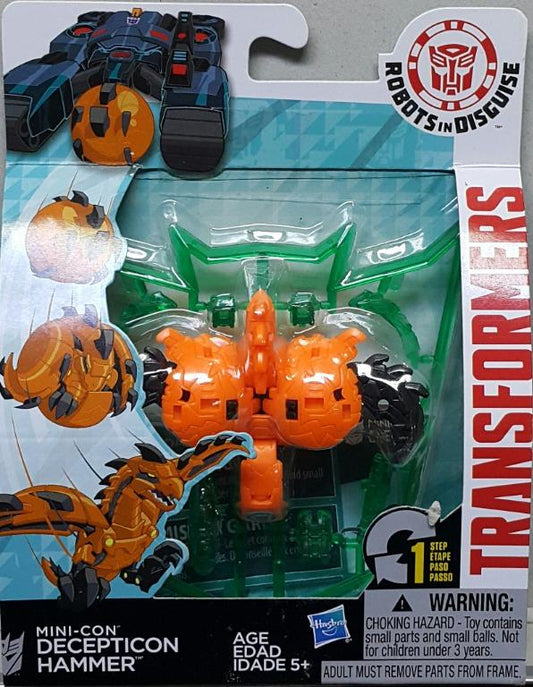 HASBRO 36359 TRANSFORMERS ROBOTS IN DISGUISE MINI-CON DECEPTICON HAMMER  L