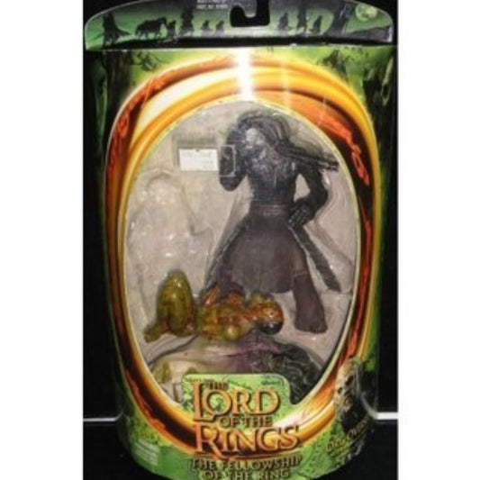 TOY BIZ 81025 THE LORD OF THE RINGS THE FELLOWSHIP OF THE RING ORC OVERSEER W/ DUNGEONS OF ISENGARD NEWBORN URUK-HAI