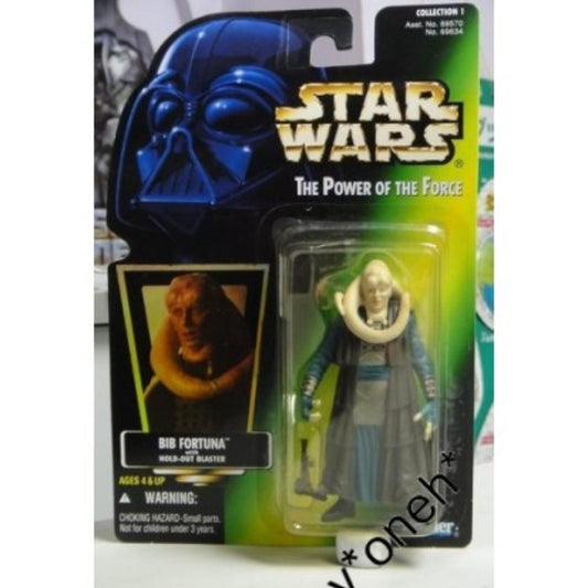 KENNER STAR WARS POWER OF THE FORCE BIB FORTUNA WITH BLASTER