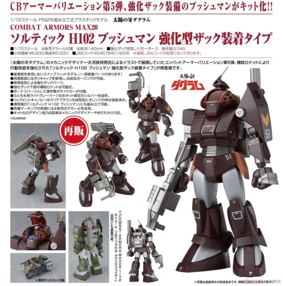 1/72【Teeth of the Sun】COMBAT ARMORS MAX 20: Soltic H102 Bushman Enhanced Backpack Device Form