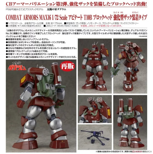 1/72【Teeth of the Sun】COMBAT ARMORS MAX16 Abitate T10B Blockhead Enhanced Backpack Device Form