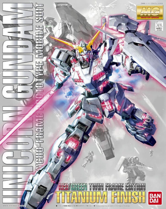 MG 1/100【Mobile Suit Gundam】One-horned Gundam (red & green psycho-sensing frame) Metal coating special edition