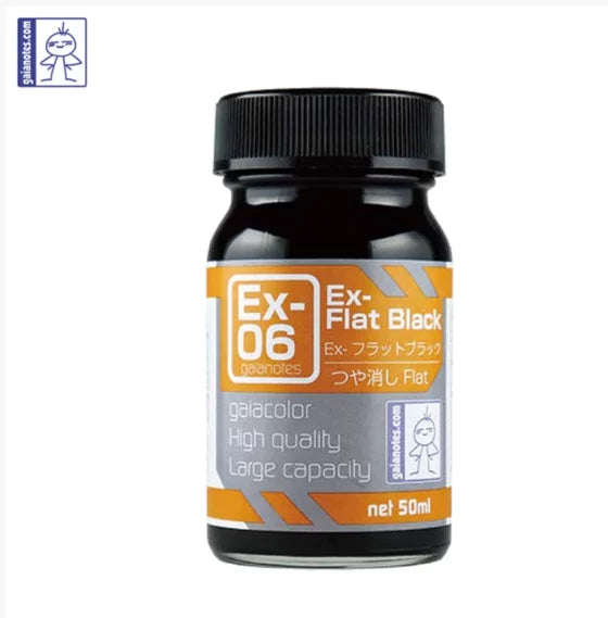 Gaia EX-Color Series Oily Model Oil - Ex-06 Matte Black 50ml