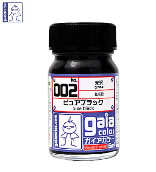 Gaia 002 Basic Color Series Oily Model Oil Pure Black 15ml