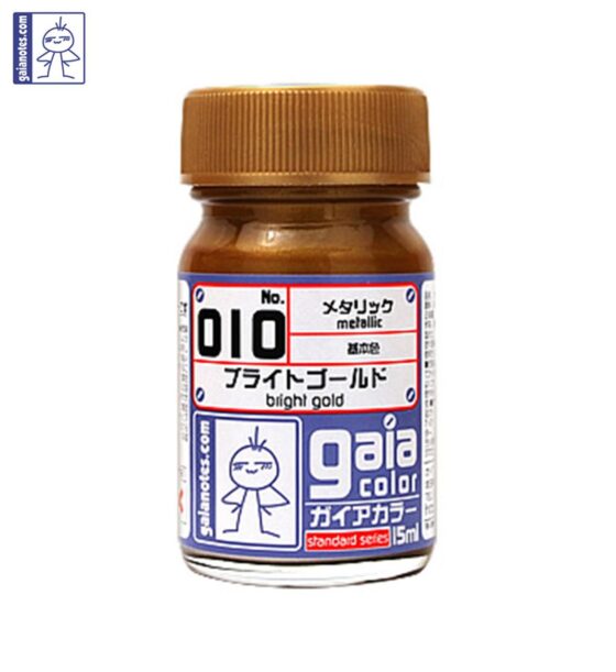 Gaia 010 Metallic Series Oily Model Oil Bright Gold 15ml