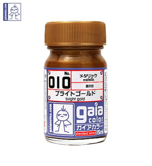 Gaia 010 Metallic Series Oily Model Oil Bright Gold 15ml