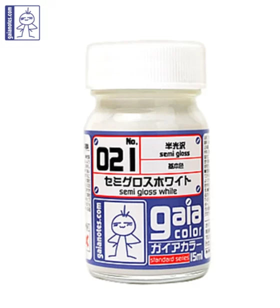Gaia 021 Basic Color Series Oily Model Oil Semi-gloss White 15ml