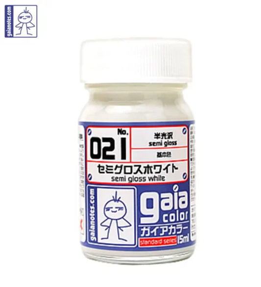 Gaia 021 Basic Color Series Oily Model Oil Semi-gloss White 15ml