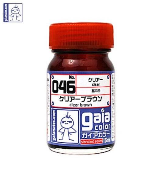 Gaia 046 Transparent Color Series Oily Model Oil Transparent Brown 15ml
