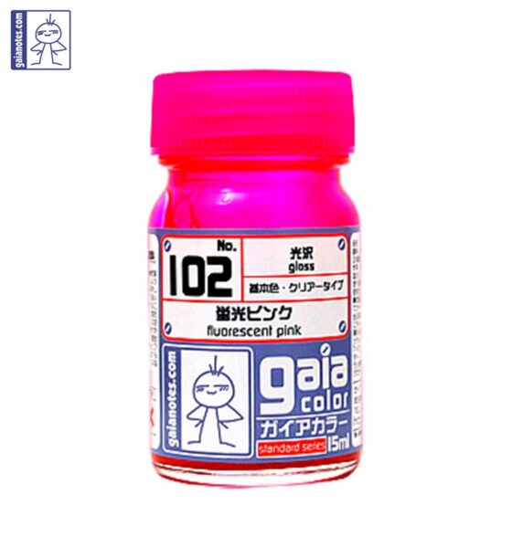 Gaia 102 Fluorescent Color Series Oily Model Oil Fluorescent Pink 15ml