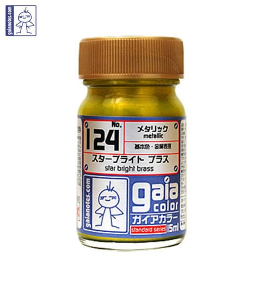 Gaia 124 Metallic Series Oily Model Oil Starlight Brass 15ml