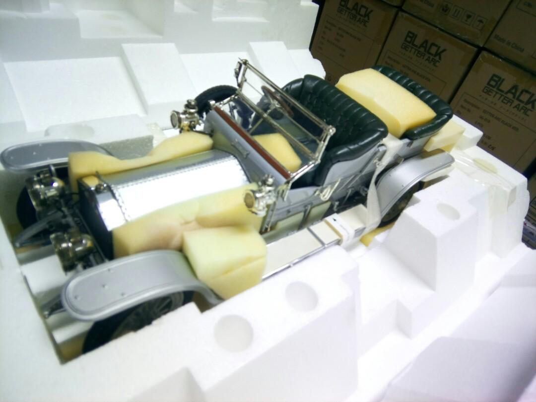 Franklin Mint 1/12 1907 ROLLS Royce Silver Ghist Rolls-Royce Partially faded electroplating