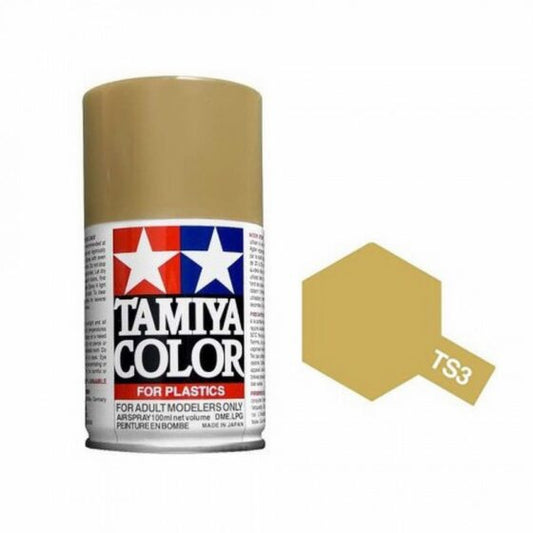 TAMIYA Nitro Oil Spray Can TS-3 Dark Yellow (War Tank Color) 100ml