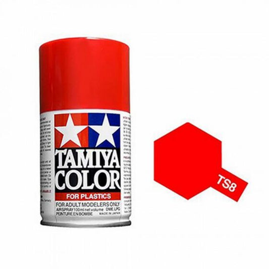 TAMIYA Nitro Oil Spray Can TS-8 Italian Red 100ml