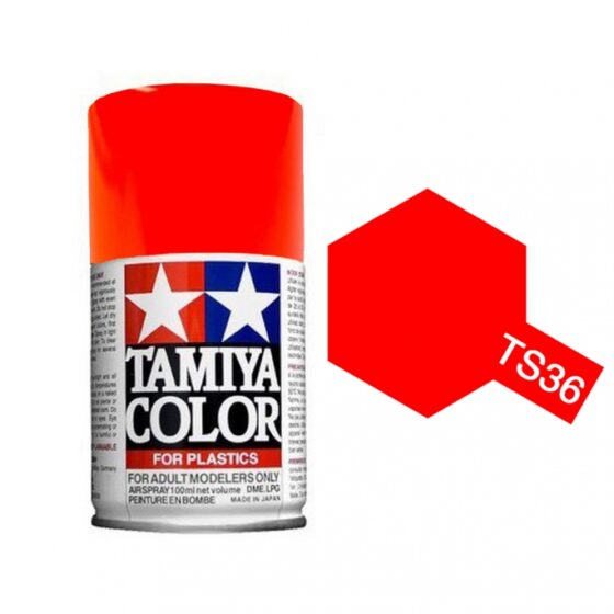 TAMIYA Nitro Oil Spray Can TS-36 Fluorescent Red 100ml